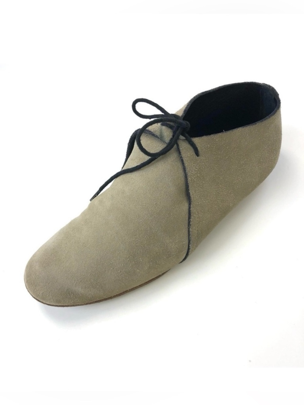 James Perse deconstructed suede laceup shoes size 38/7.5